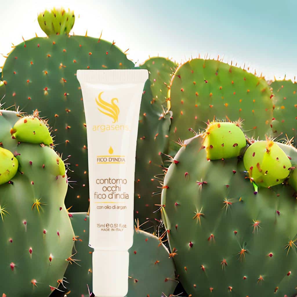 Crema contorno occhi al fico d’India e olio di Argan - Idratazione e luminosità Crema contorno occhi al fico d’India e olio di Argan per borse e occhiaie