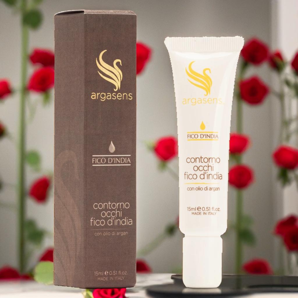 Crema contorno occhi con fico d’India e olio di Argan - Trattamento naturale anti-fatica Crema contorno occhi naturale al fico d’India e olio di Argan per idratazione e anti-age