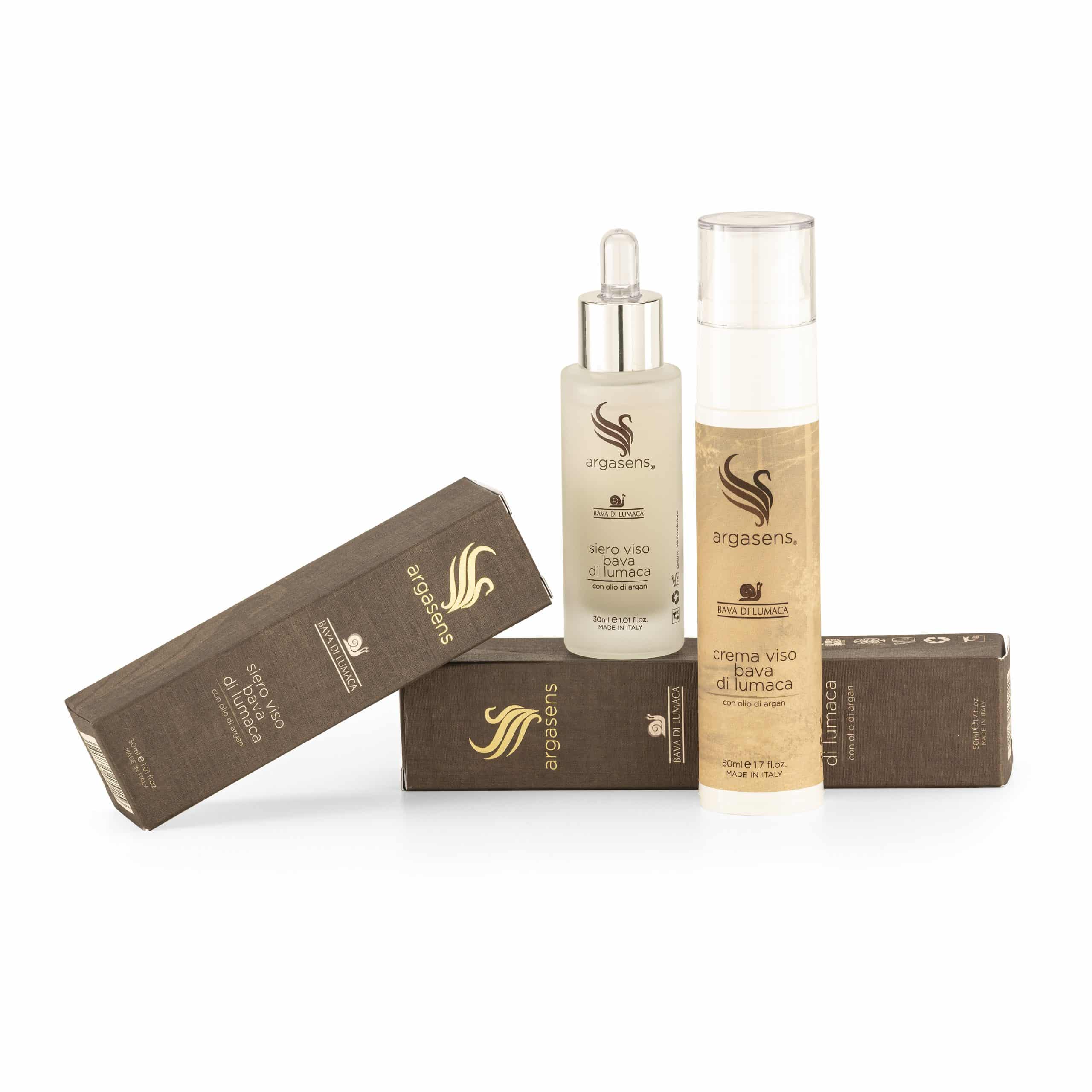 Kit viso alla bava di lumaca: siero + crema