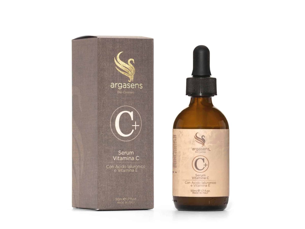 siero Vitamina C BIO di Argasens con acido ialuronico e argan.