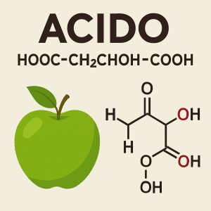 acido malico proprietà