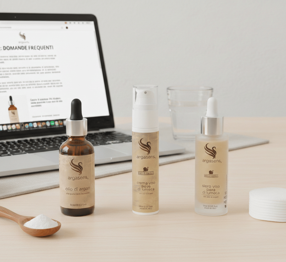 prodotti argasens olio di argan crema e siero bava di lumaca domande frequenti